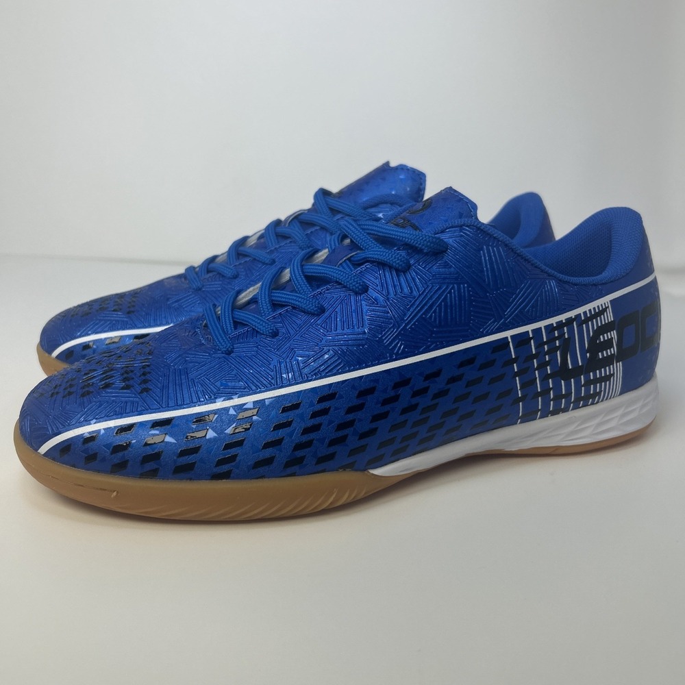 LEOCI Indoor Soccer Futsal Pickleball Shoes - Blue/White- Men's 10 (EU 43) NWT